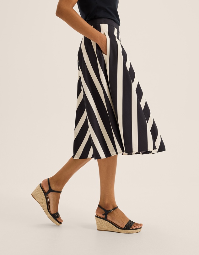 Review - Umbrella Chevron Midi Skirt