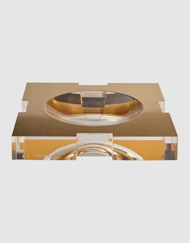 Greg Natale - Carter Acrylic Bowl Brushed Gold Large