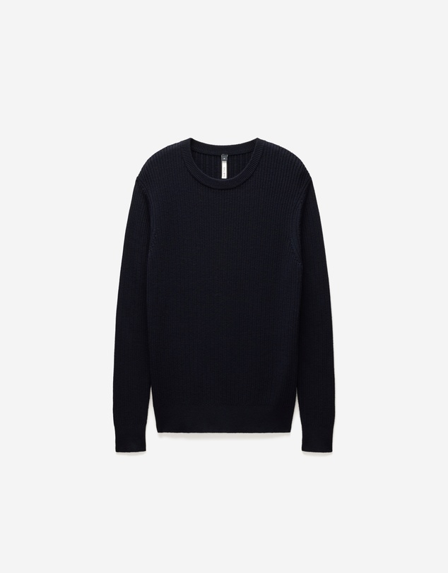 Calibre - Slim Merino Wool Rib Sweater Navy