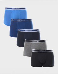 Mitch Dowd - Mens Plain Trunk 5 Pack - Multi