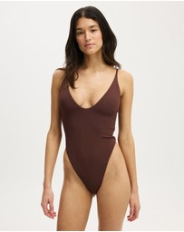 Cotton On Body - Tie Back Strapy One Piece Brazilian