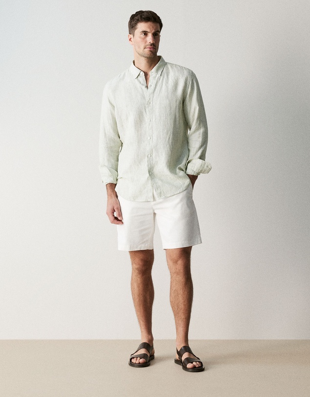 Trenery - Lightweight Twill Short in White