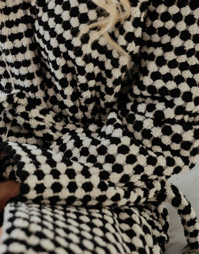 Miss April - Pompom Bath Robe