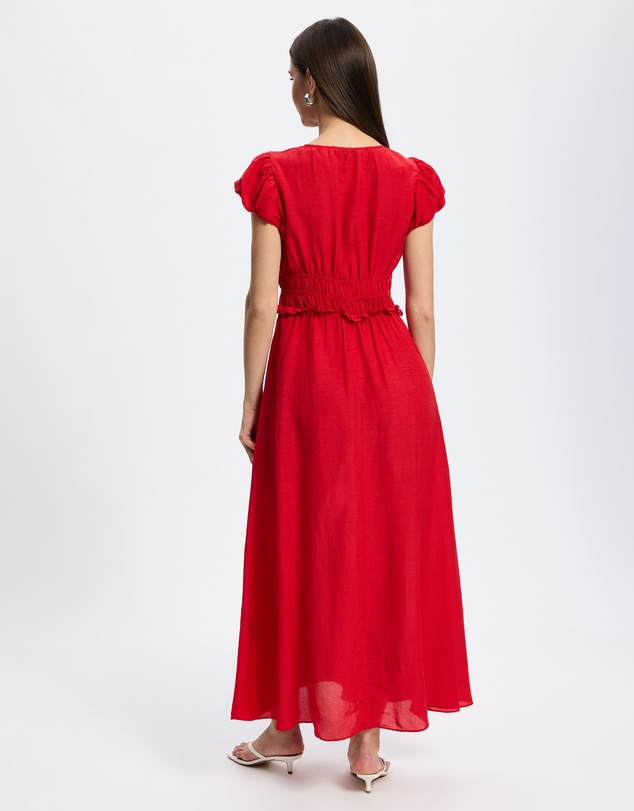 & Other Stories - Bubble-Sleeve Midi Dress