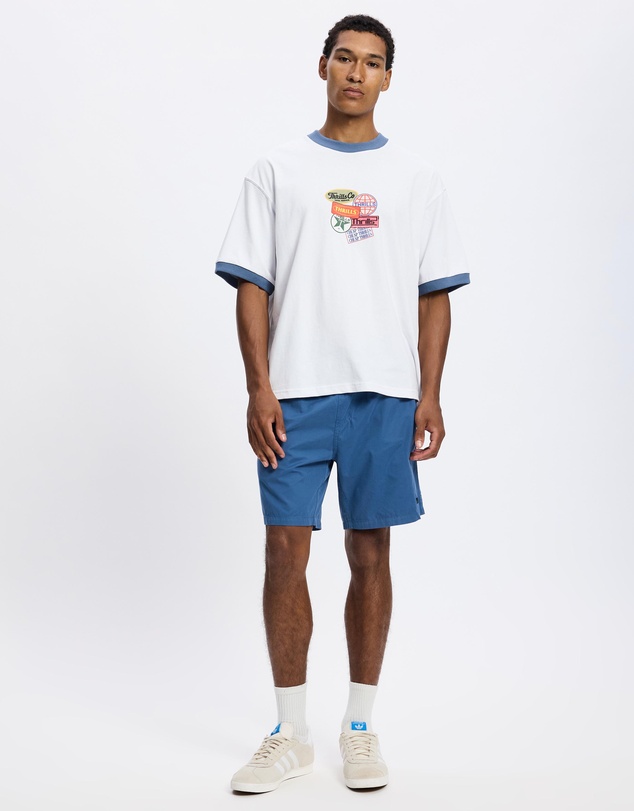 Thrills - Total Service Box Fit Oversized Cropped Ringer Tee
