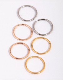Lovisa - Titanium Nose Ring 6-Pack