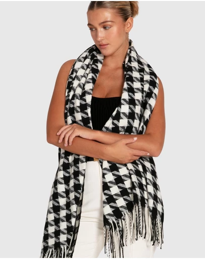 Belle & Bloom - Return To Sender Houndstooth Scarf