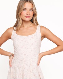 Petal & Pup - Rosabelle Midi Dress - Pink Floral