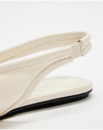 Atmos&Here - Marlowe Leather Sling Back Ballet Flats