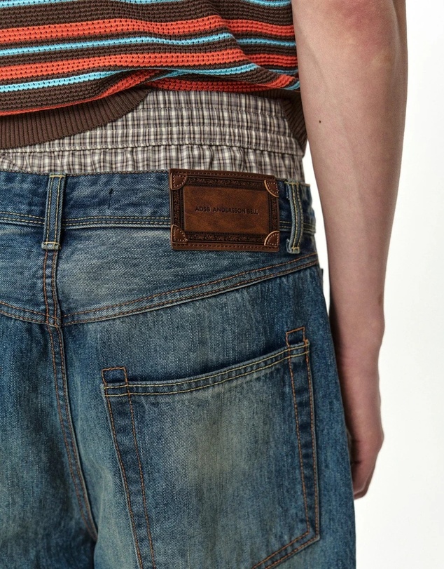 Andersson Bell - Trunk Layered Wide-Leg Jeans - Unisex