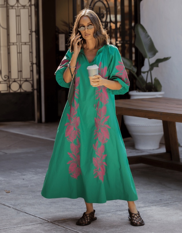 ALEXANDRA - Lindox Dress Green