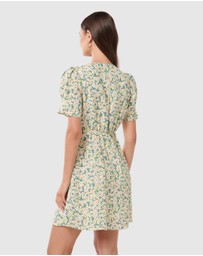Forever New - Saffron Printed Linen Mini Sun Dress