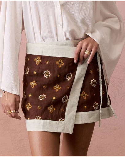 BOTEH - Alhambra Mini Wrap Skirt