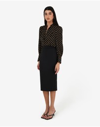 Forcast - Safira Midi Pencil Skirt
