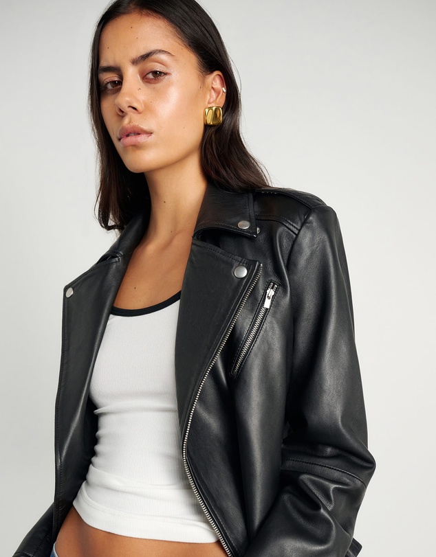 Jag - Leather Biker Jacket