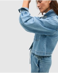 Seed Heritage - Denim Cropped Pocket Shirt