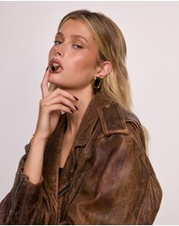 CENDRE - Margaux Onyx Earrings | Black