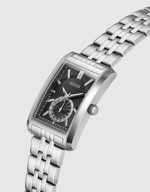 GUESS - GUESS Mens Silver-Tone Analogue Watch