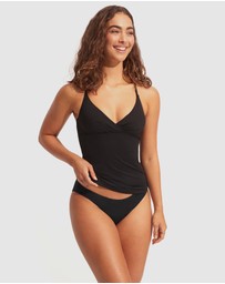 Seafolly - Wrap Front Singlet Swimsuit
