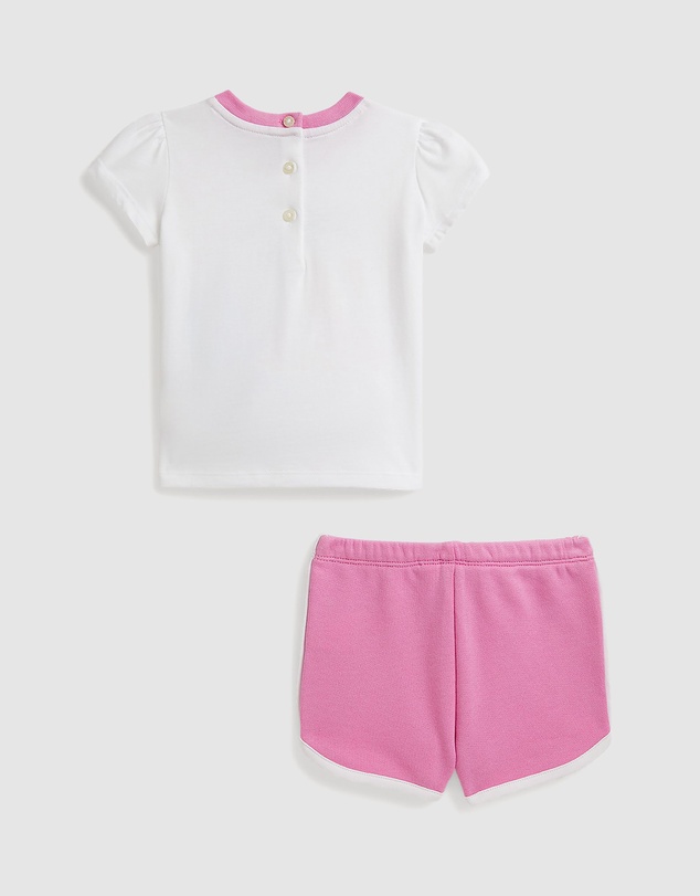Polo Ralph Lauren - Polo Bear Jersey Tee & Terry Shorts Set - Babies