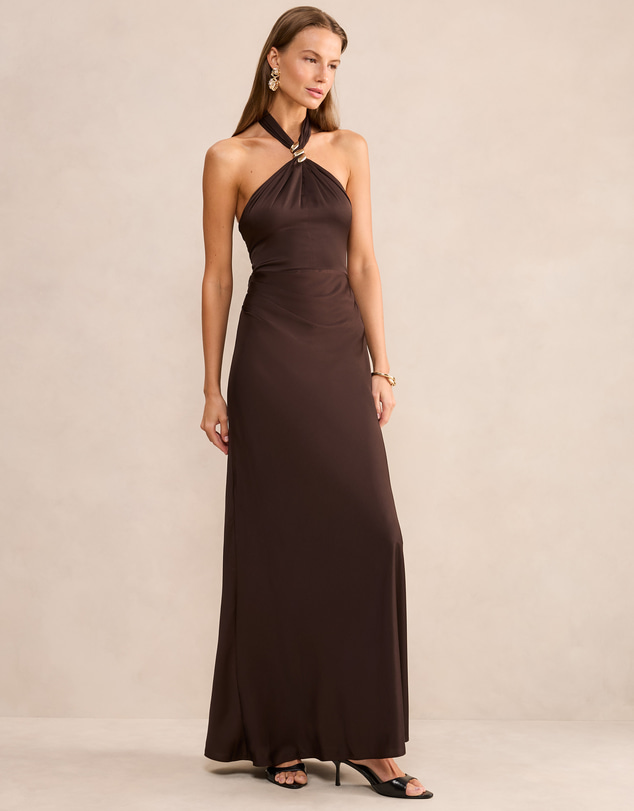 Forever New - Mariposa Halter Neck Maxi Dress