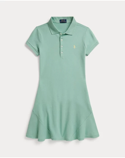Polo Ralph Lauren - Stretch Mesh Polo Dress - Teens