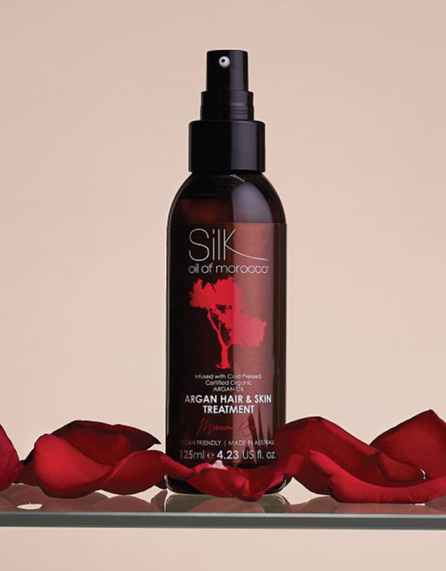 Silk Oil of Morocco - Argan Hair and Skin Treatment - Moroccan Rose - 125ml