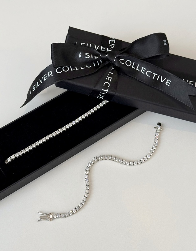 The Silver Collective - The Mini Tennis Bracelet Gold