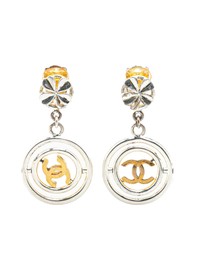 Pre-Loved by Azura Reborn - Pre-Loved chanel Logo Dangle Earrings