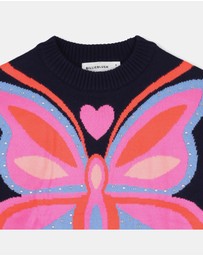 Billieblush - Fine Knit Butterfly Pullover - Kids-Teens