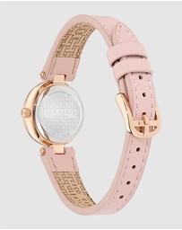 Ted Baker - Jolyye 24mm Rose Gold-Tone Case with White Dial and Pink Leather Strap