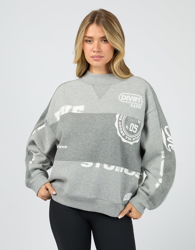 All About Eve - Kyoto Vintage Panel Crew Grey Marle
