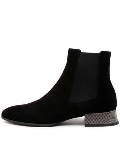 BLACK-PEWTER HEEL