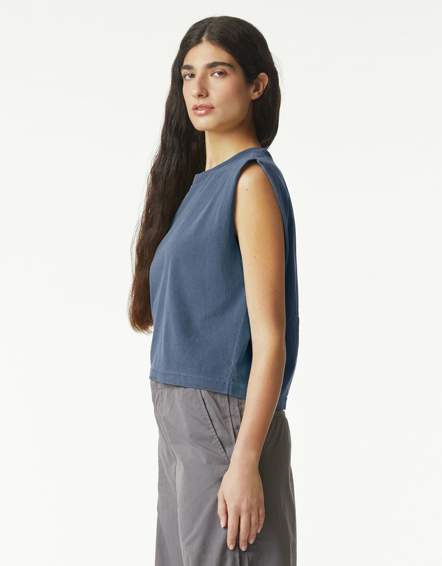American Apparel - Heavyweight Garment Dyed Women's Muscle T-Shirt