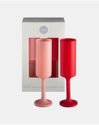 porter green - seff | silicone unbreakable champagne flutes