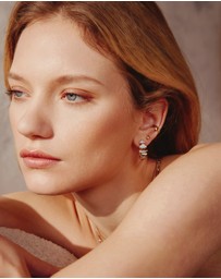 Ania Haie - Ania Haie Gold Pyramid Glam Stud Earrings