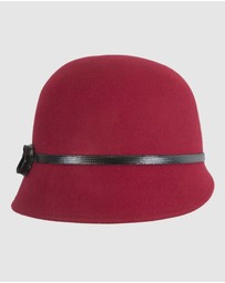 Max Alexander - Felt Red Fashion Bucket Hat