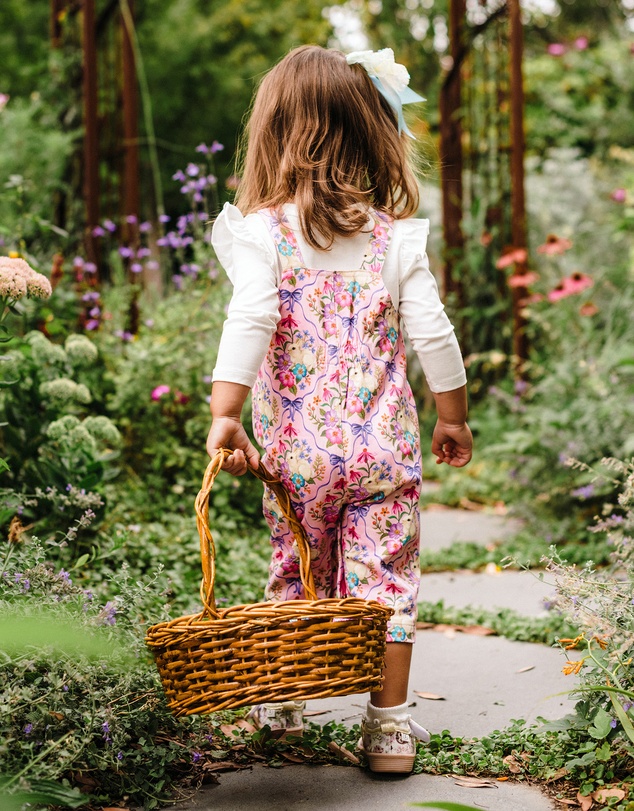 Fleur Harris - 'Bunnies & Bows' Gracious Overall in Pink