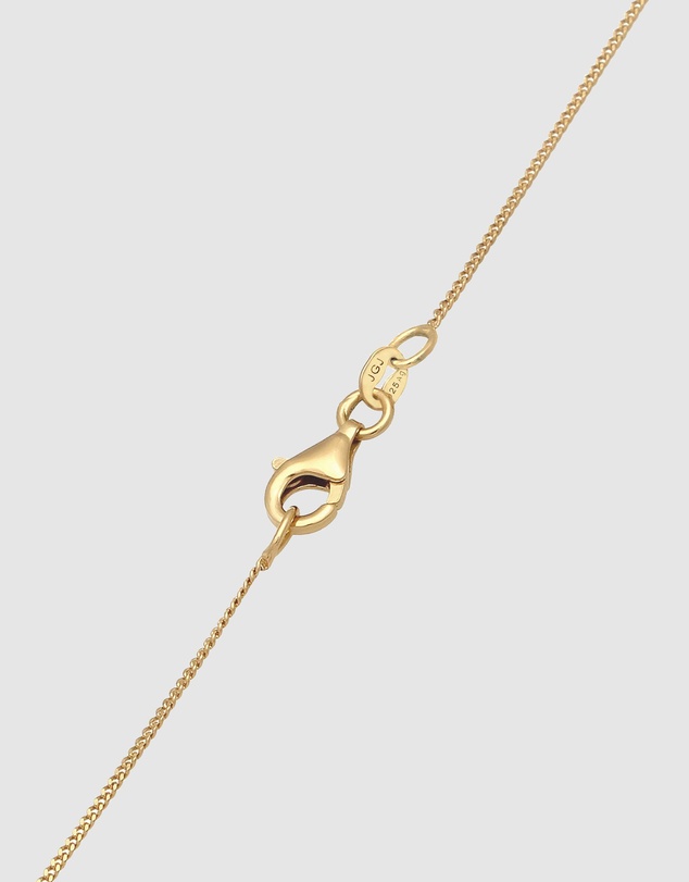 Elli Jewelry - Bubble Letter M Necklace in Gold-Plated 925 Silver