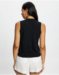 White By FTL - Kyra Button Tank