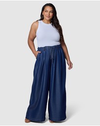 Indigo Tonic - Blake Chambray Wide Leg Pants