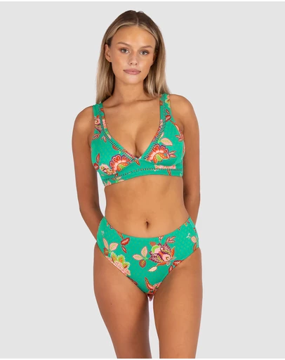 Baku Swimwear - Spice Temple D/DD Cup Longline Bikini Bra Top