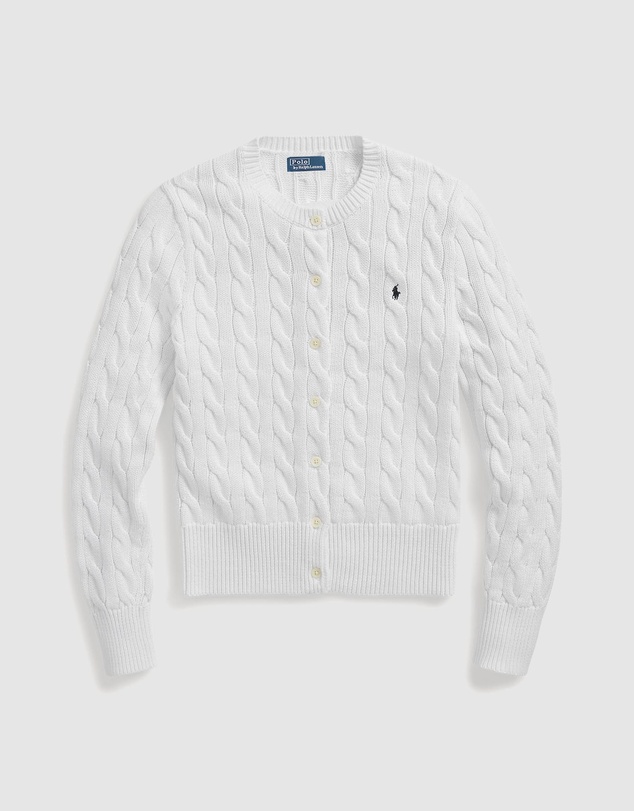 Polo Ralph Lauren - Cable-Knit Cotton Crewneck Cardigan