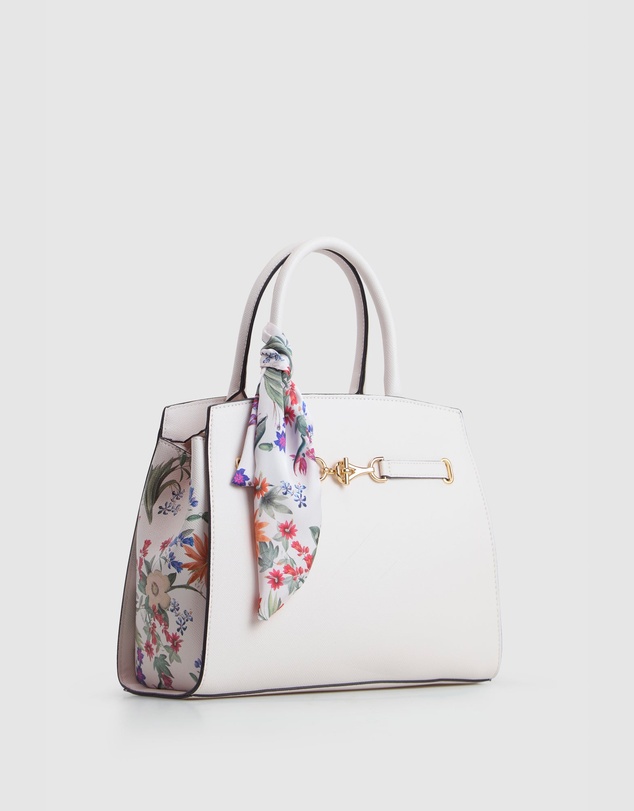 Laura Jones - Floral Scarf Tote Bag
