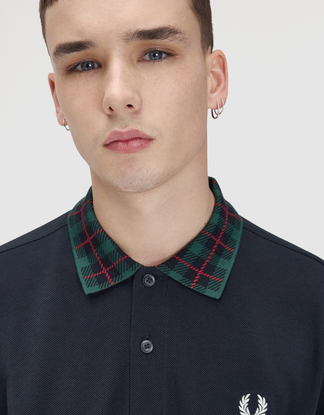 Fred Perry - Fred Perry Tartan Collar Polo Shirt
