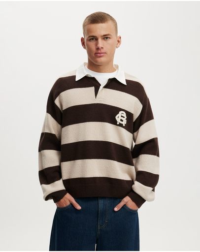 MOCHA BOLD STRIPE
