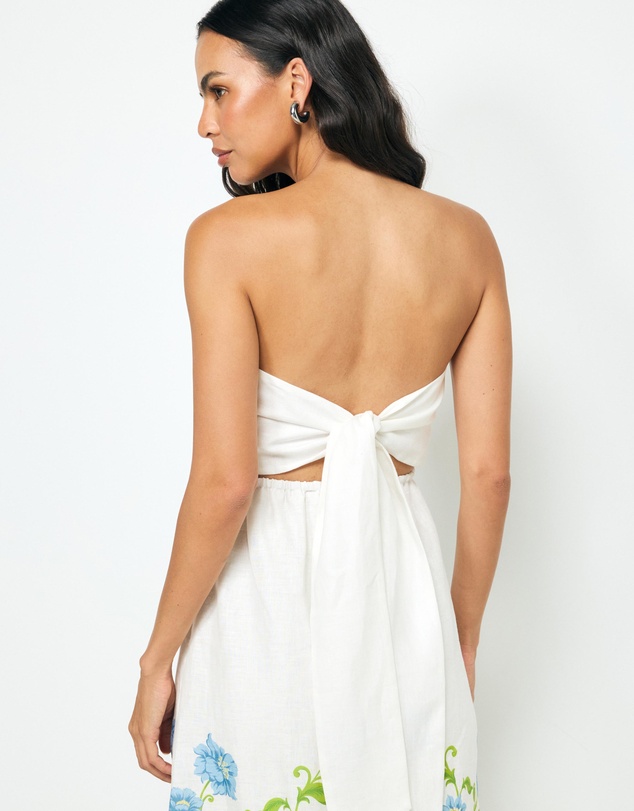 AERE - Elladia Strapless Midi Dress