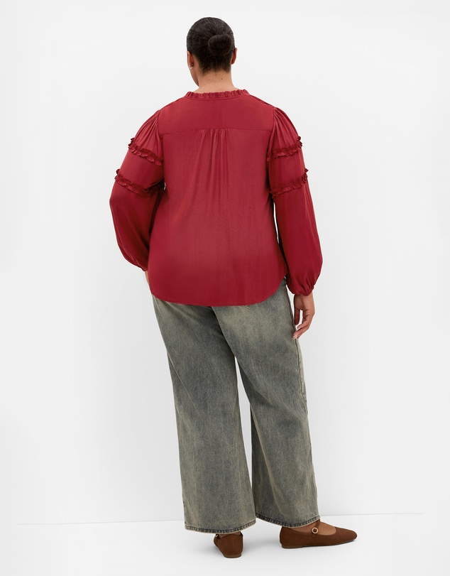 City Chic - Drama Queen Long Sleeve Shirt