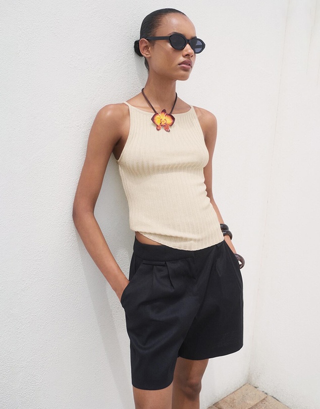 M.N.G - Fine Ribbed Knit Top