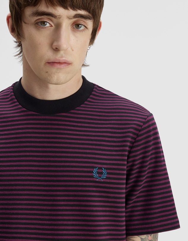 Fred Perry - Fine Stripe Heavy Weight T-Shirt
